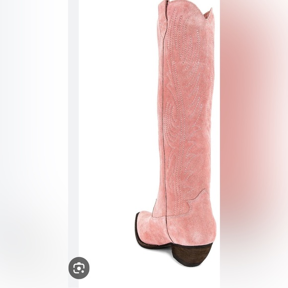Jeffrey Campbell Calvera Pink Suede Tall Boots Sz7.5 NIB - Picture 4 of 14